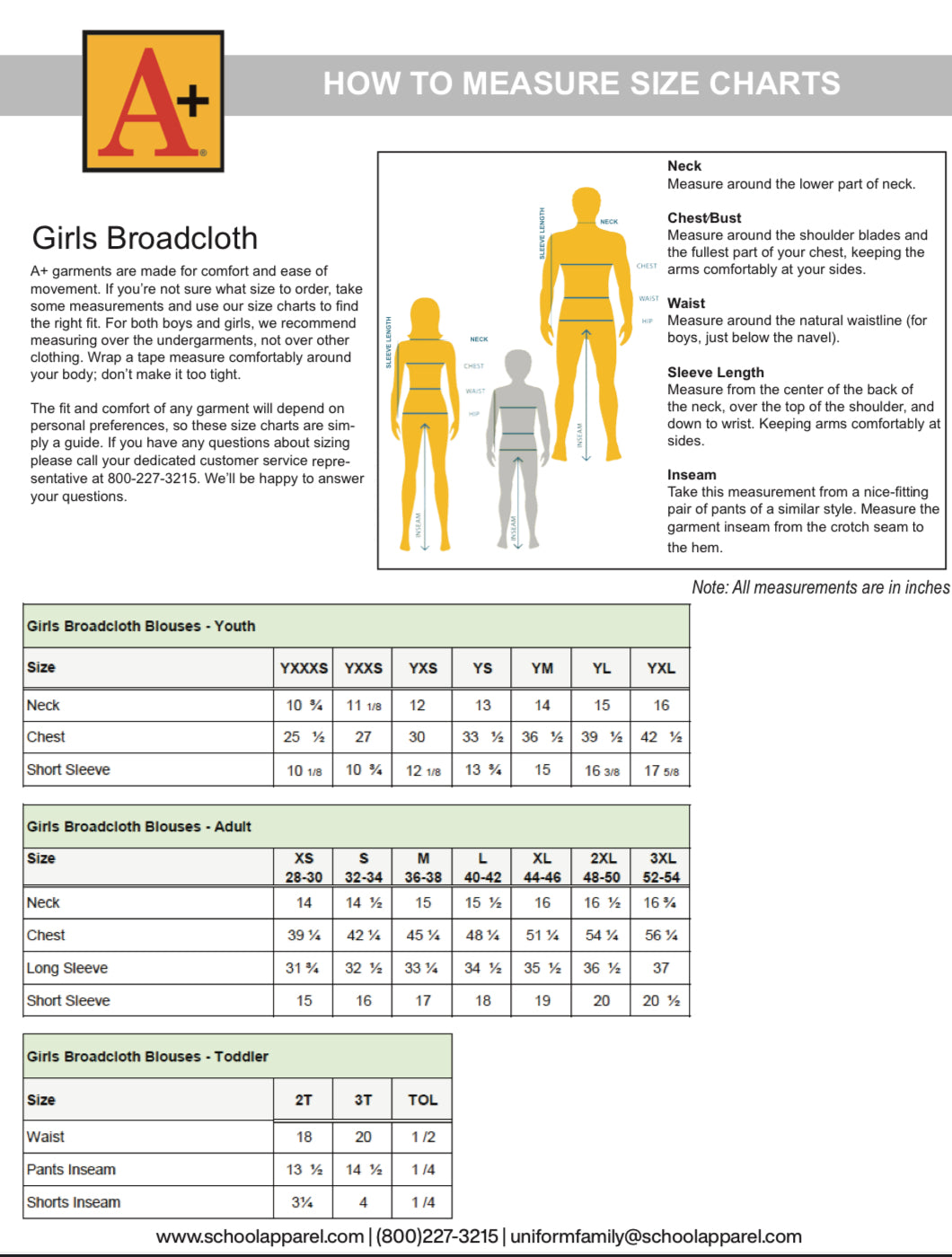 A+  Puffed Short Sleeve Broadcloth Blouse W/ Navy Piping