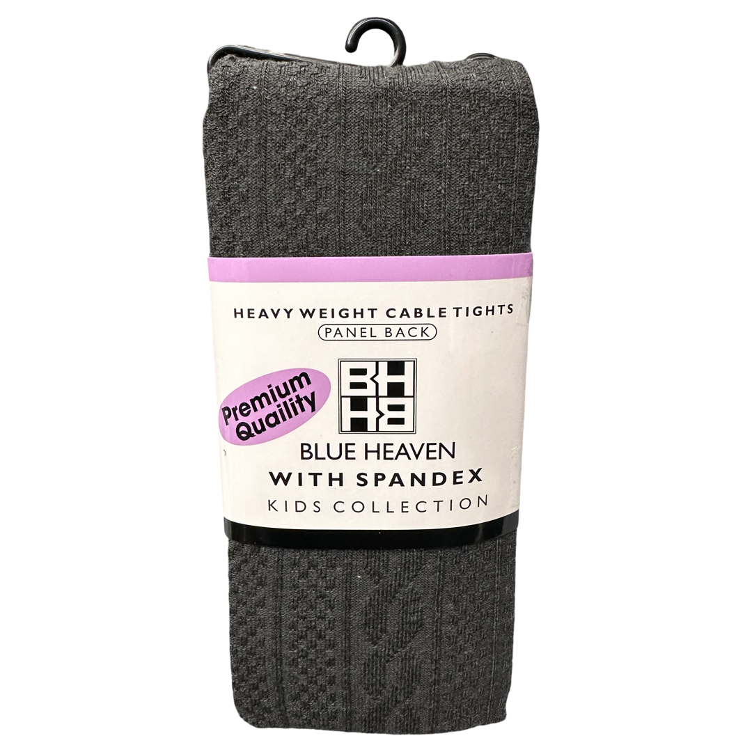 Blue Heaven Hosiery - Girls Heavy Weight Cable Tights W/ Spandex