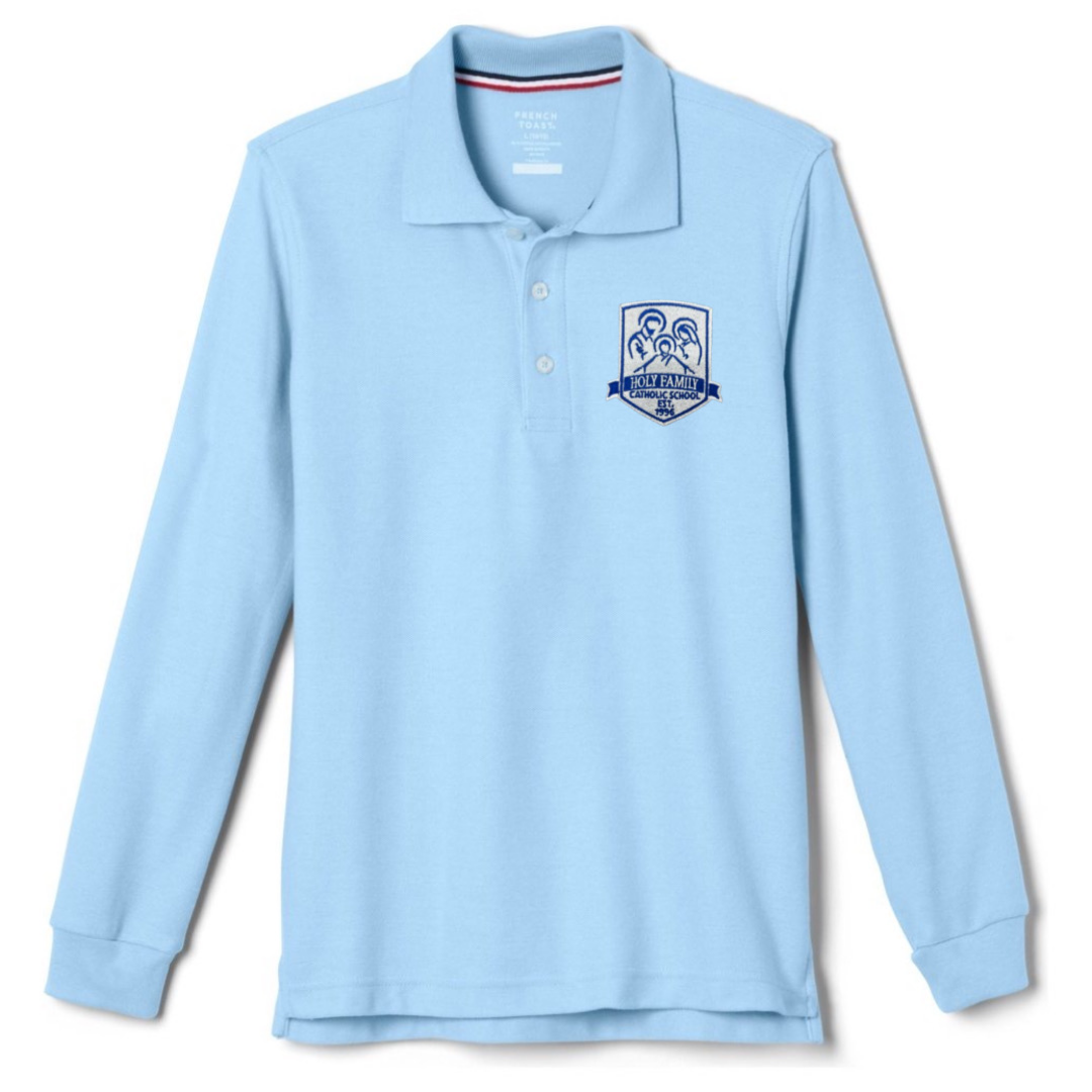Holy Family Catholic School - Co-Ed Husky Long Sleeve Pique Polo - Kids