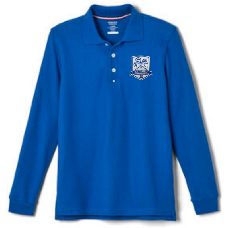 Holy Family Catholic School - Long Sleeve Pique Polos - Adult