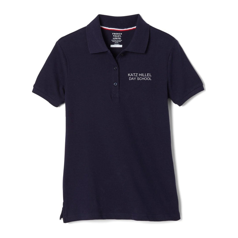 Katz Hillel Day School - Short Sleeve Stretch Pique Polo - Girls