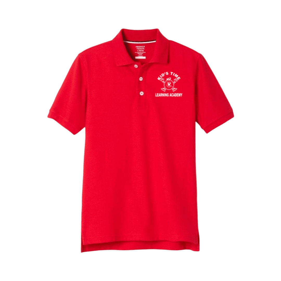 Red polo shirt kids sales