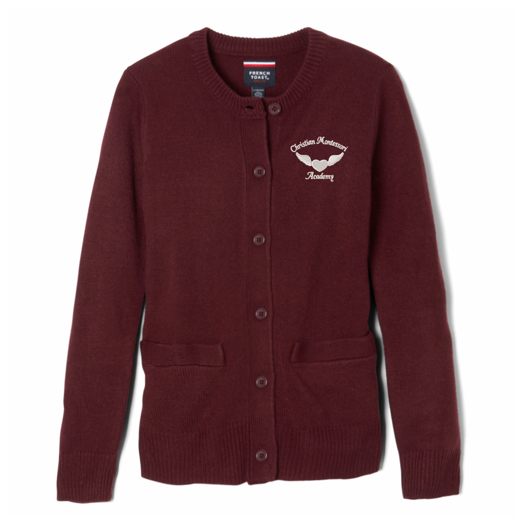 ICMA - Girl's / Young Women's Crewneck Cardigan Sweater