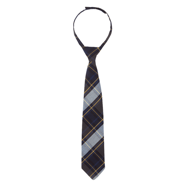 La Luz Christian Academy  - Boys Blue/Gold Plaid Adjustable Tie