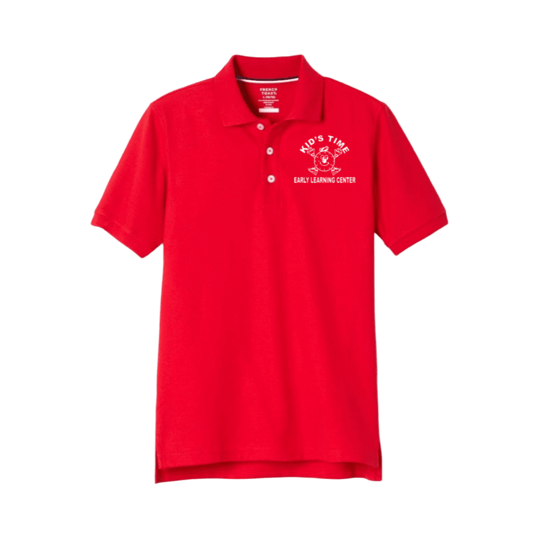 Kids Time Early Learning Center -  Red Short Sleeve Polo -  Kids