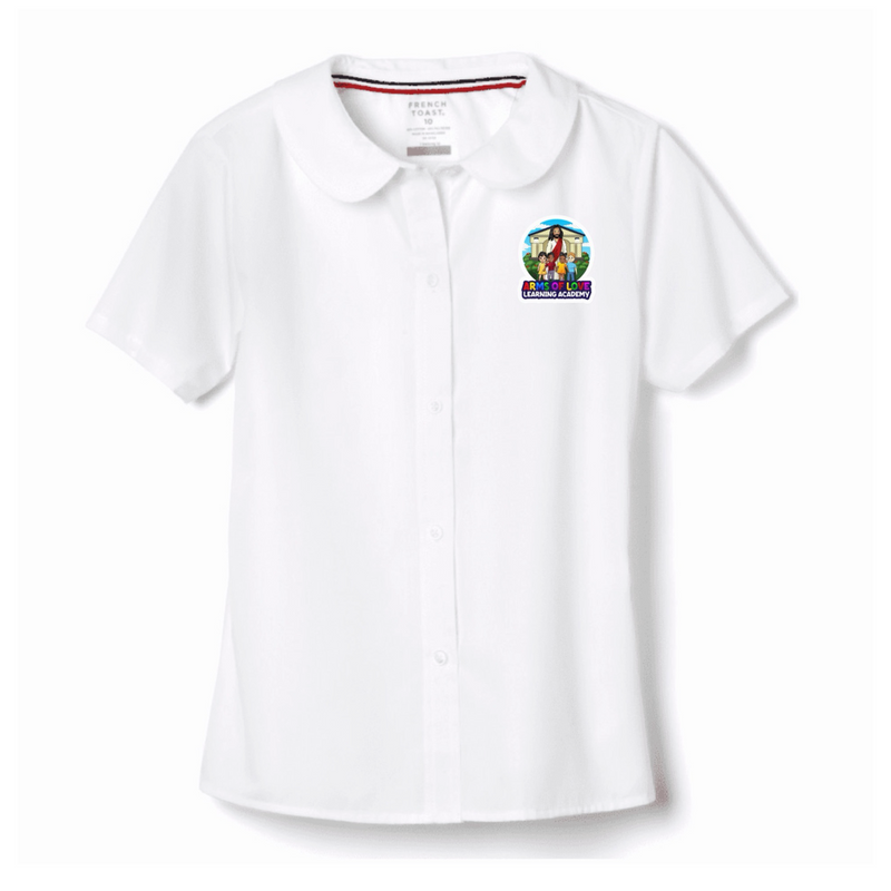 Arms of Love Learning Academy - Girl's Short Sleeve Peter Pan Blouse