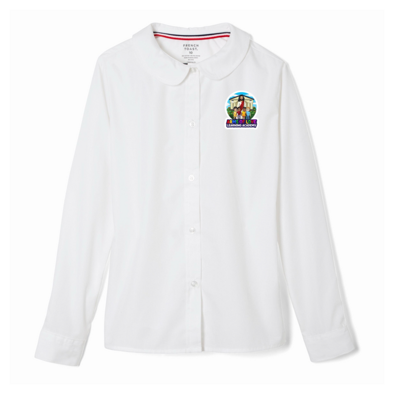 Arms of Love Learning Academy - Girl's Long Sleeve Peter Pan Blouse