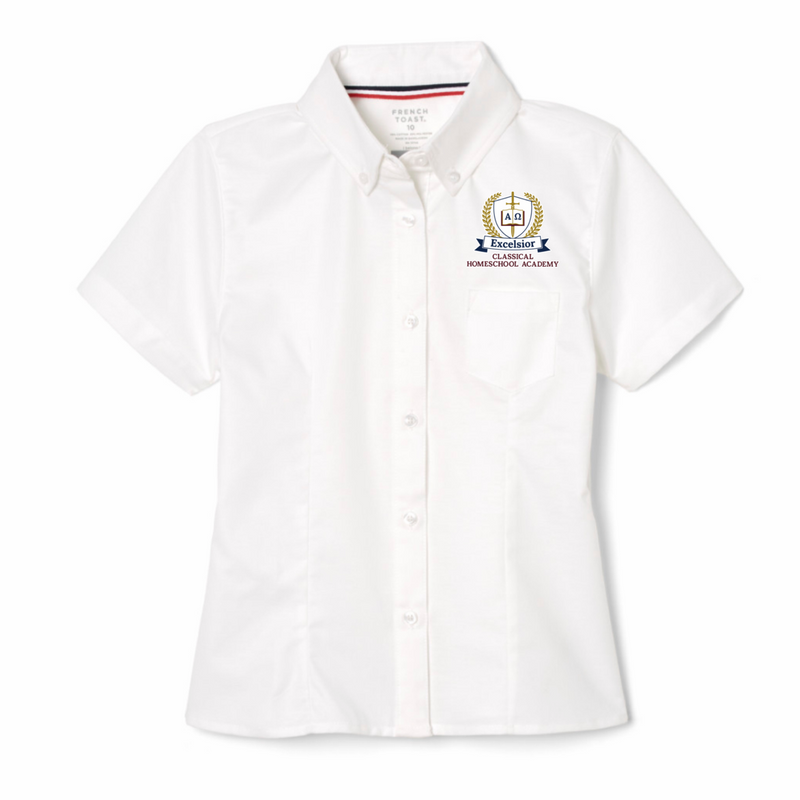 Excelsior Classical - Girl's / Women's Short Sleeve Feminine Fit Oxford Shirt