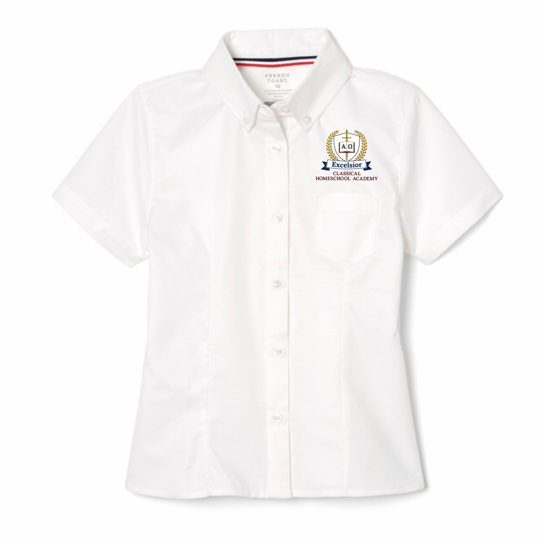 Excelsior Classical - Girl's / Women's Short Sleeve Feminine Fit Oxford Shirt