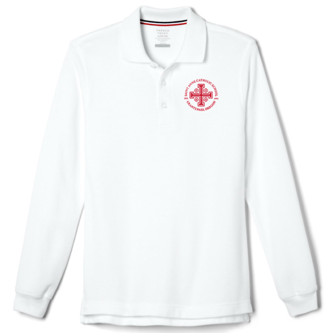 St. Anne Catholic School - Co-Ed Youth / Adult Long Sleeve Pique Polo