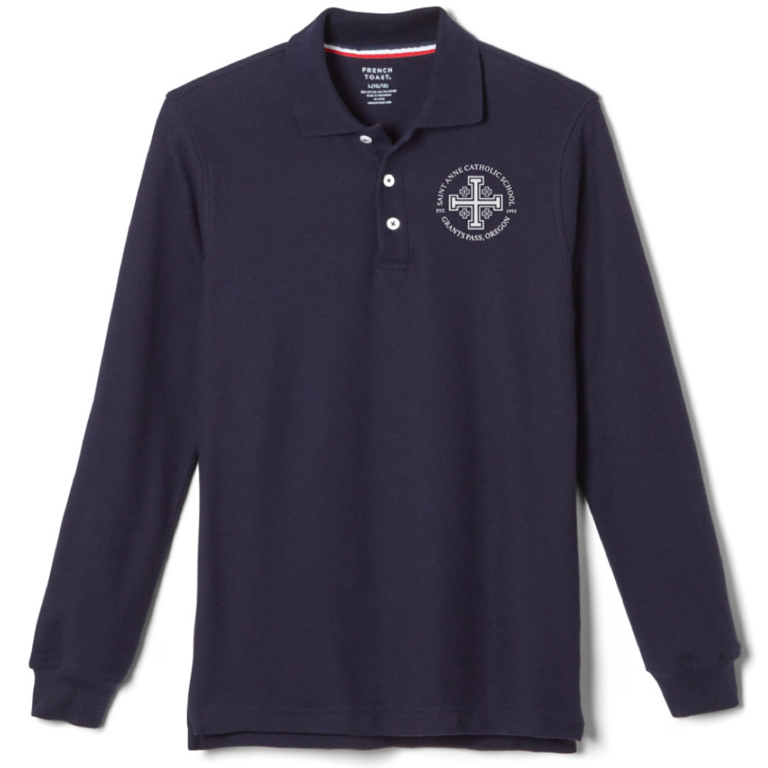 St. Anne Catholic School - Co-Ed Youth / Adult Long Sleeve Pique Polo