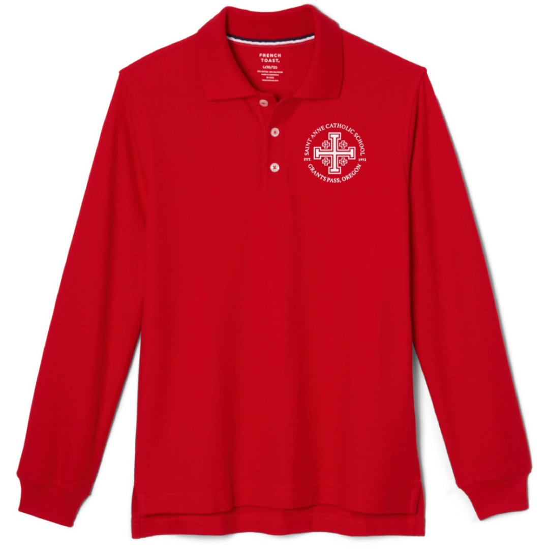 St. Anne Catholic School - Co-Ed Youth / Adult Long Sleeve Pique Polo