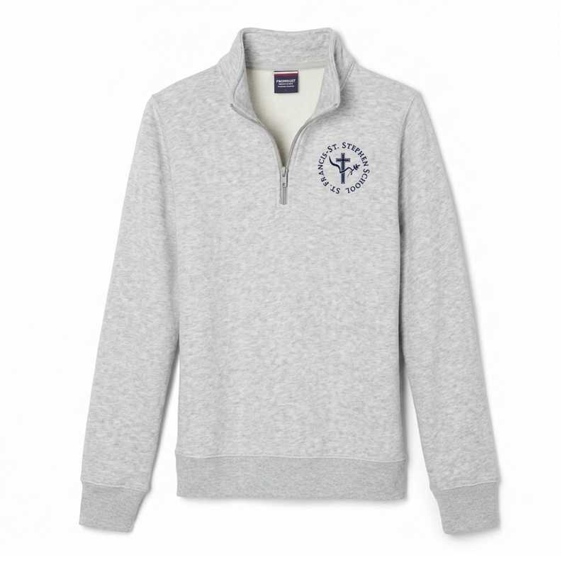 St. Francis-St. Stephen - Co-Ed Youth / Adult Long Sleeve 1/4 Zip Pullover