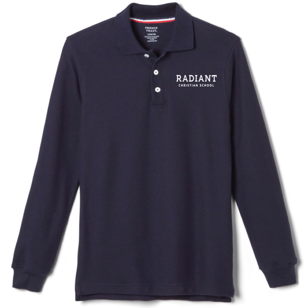 Radiant Christian School - Co-Ed Adult Long Sleeve Pique Polo
