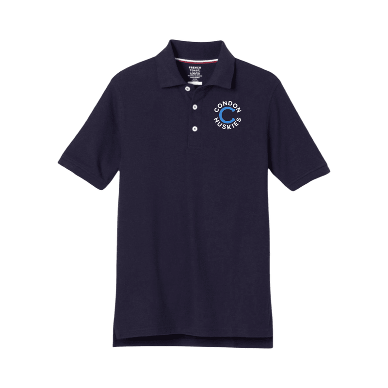 Condon K-8 - Short Sleeve Navy Polo - Kids / Adults
