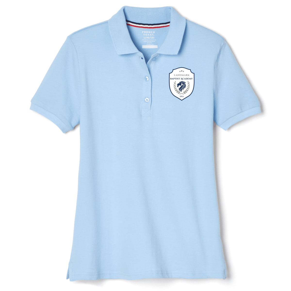 Landmark Baptist Academy - Young Women&#39;s Short Sleeve Stretch Piqué Polo