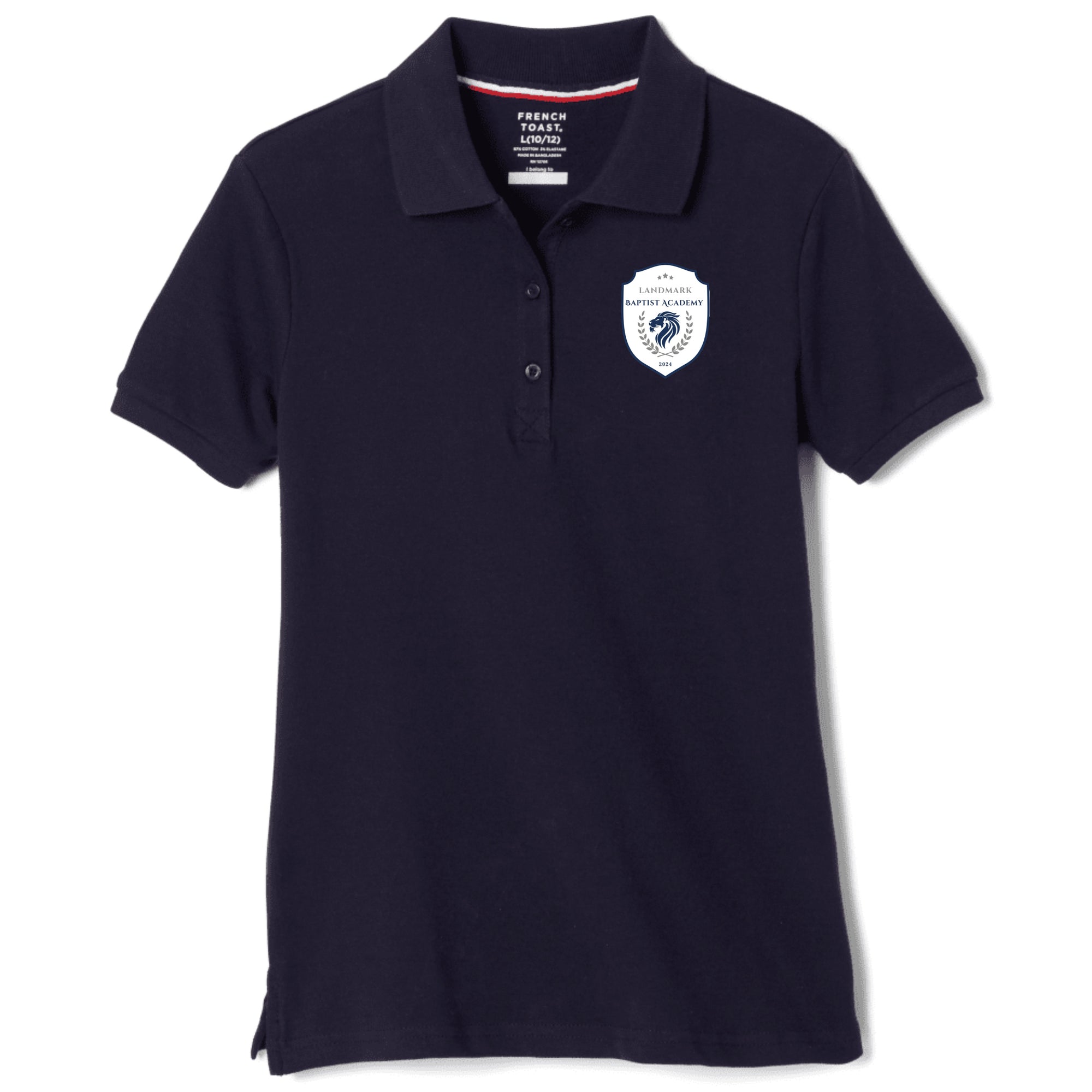 Landmark Baptist Academy - Young Women's Short Sleeve Stretch Piqué Polo