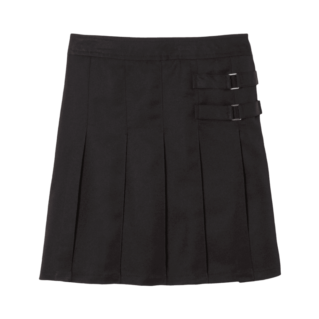 2-Tab Pleated Scooter - Plus Size - Black