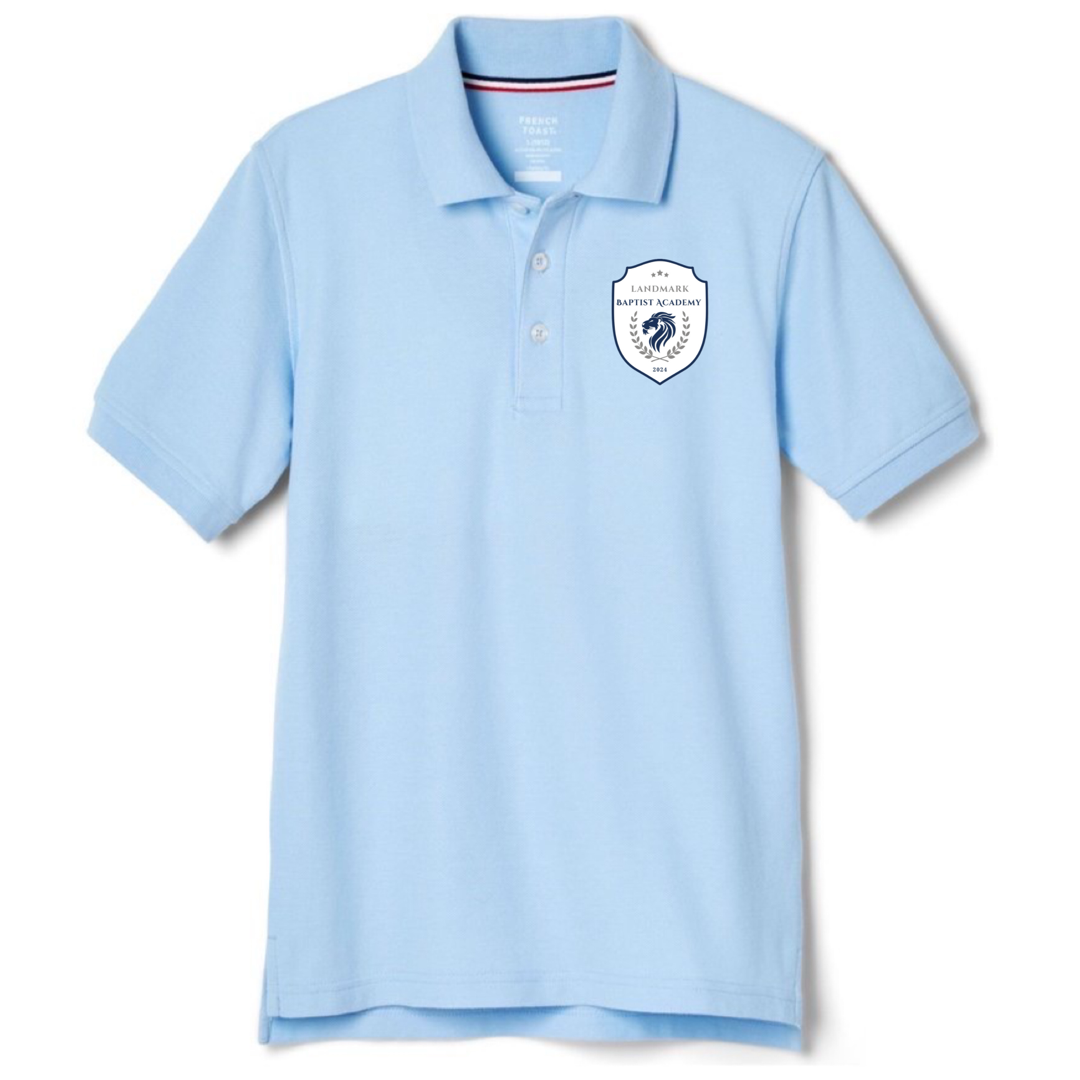 Landmark Baptist Academy  - Co-Ed Youth / Adult Short Sleeve Pique Polos