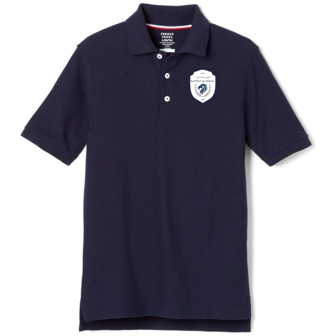 Landmark Baptist Academy  - Co-Ed Youth / Adult Short Sleeve Pique Polos