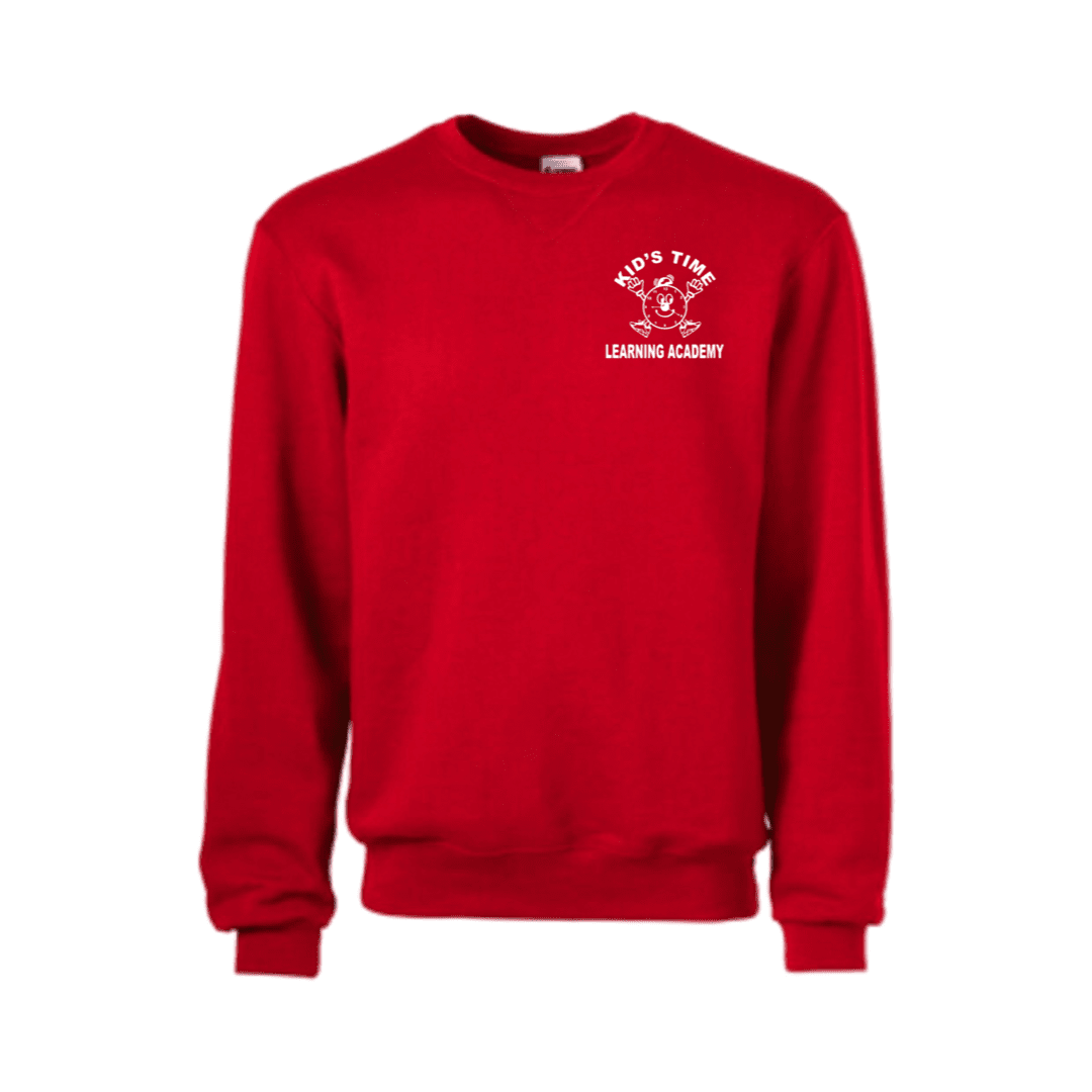 Kids Time Learning Academy - Red Crewneck Sweatshirt - Adults