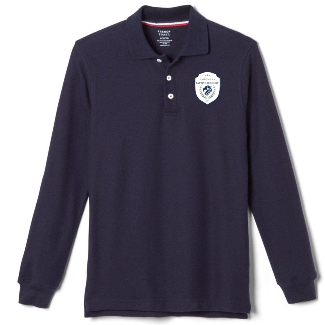 Landmark Baptist Academy  - Co-Ed Youth / Adult Long Sleeve Pique Polos