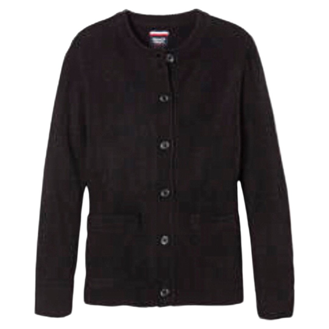 French Toast Toddler Girls Anti-Pill Crewneck Cardigan