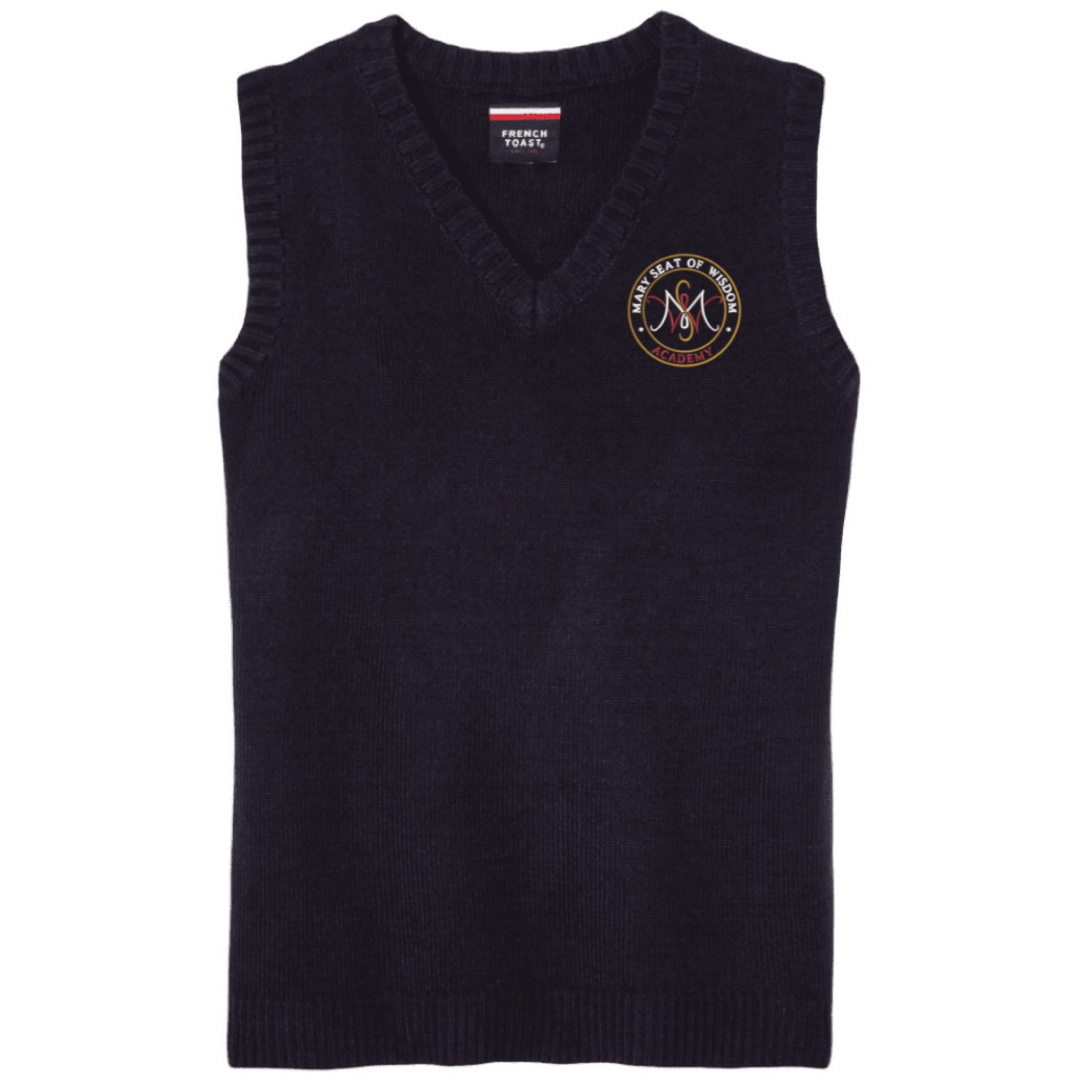 Mary Seat of Wisdom  - Co-Ed Youth / Adult  V-Neck Sweater Vest