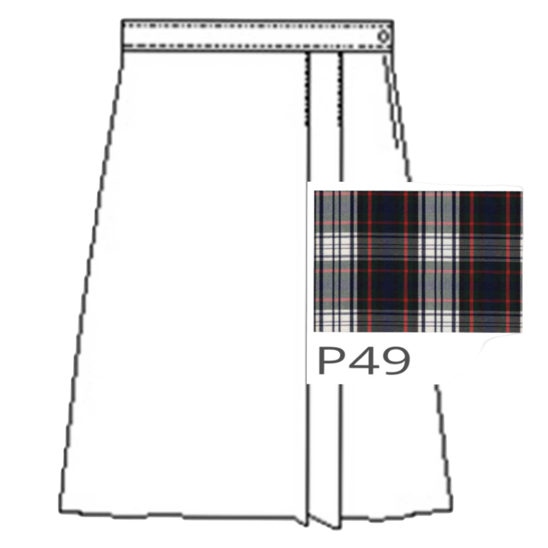 A+ Girl&#39;s UD Skort (Scooter) - Plaid 49