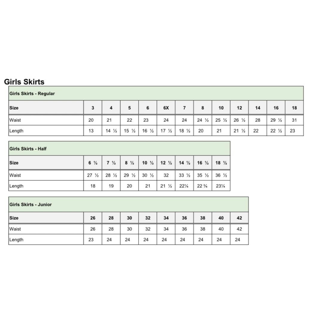 A+ Plaid Poly Box Pleat Skirt  - P6A