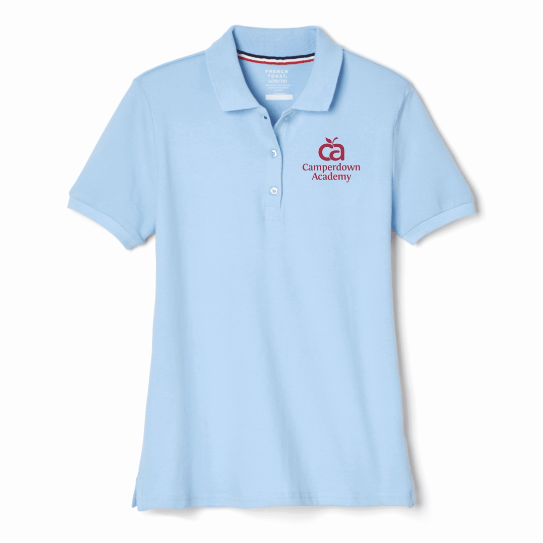Camperdown Academy - Girl's / Young Women's Short Sleeve Stretch Pique Polos
