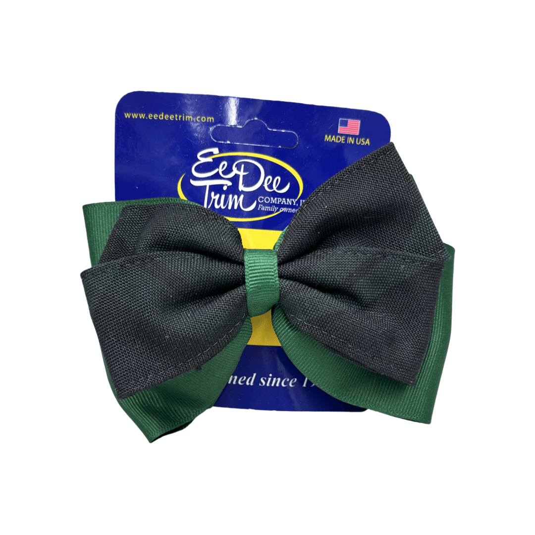 2 Layer Ribbon &amp; Plaid Bow - P79
