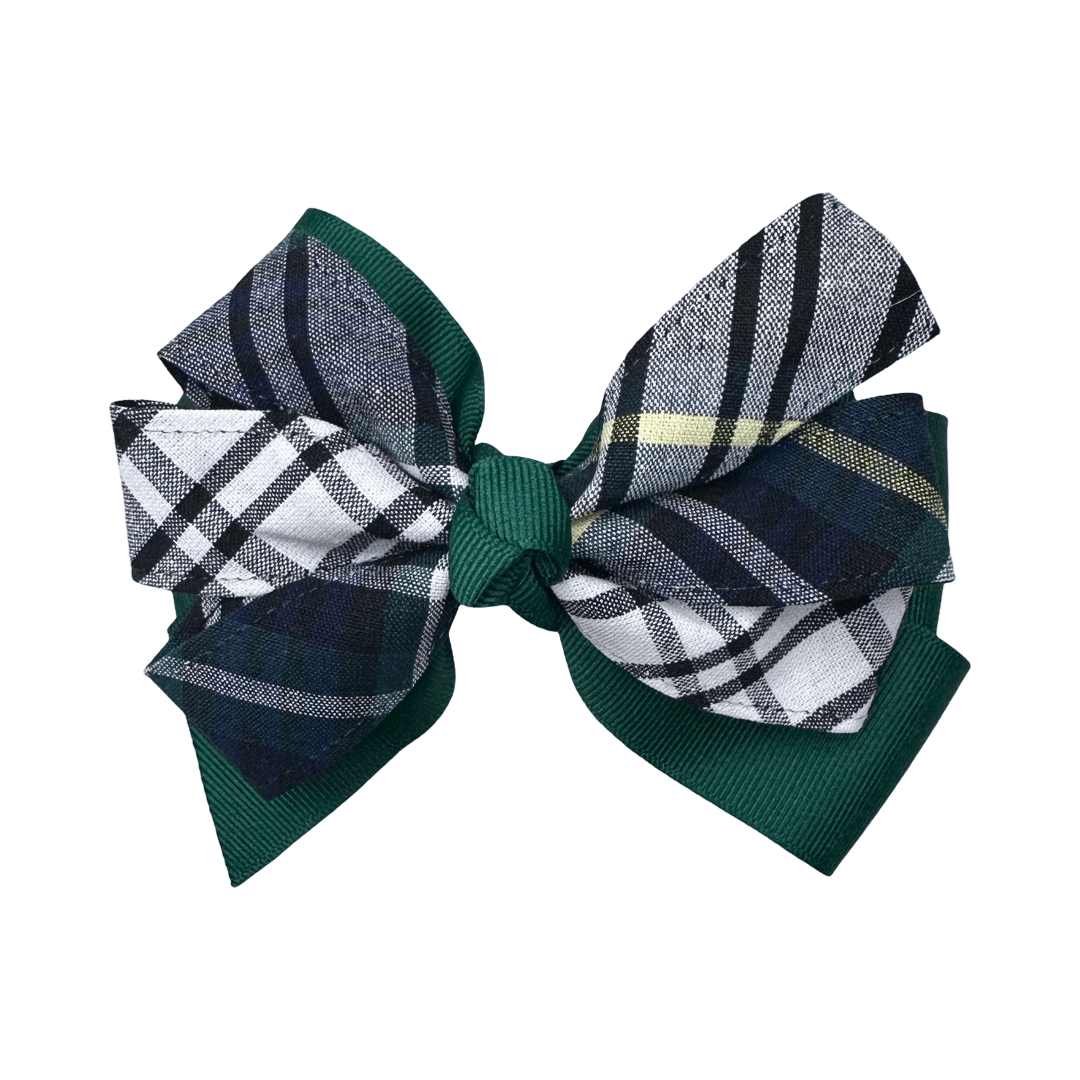 Large Pinwheel Bow - Plaid P35