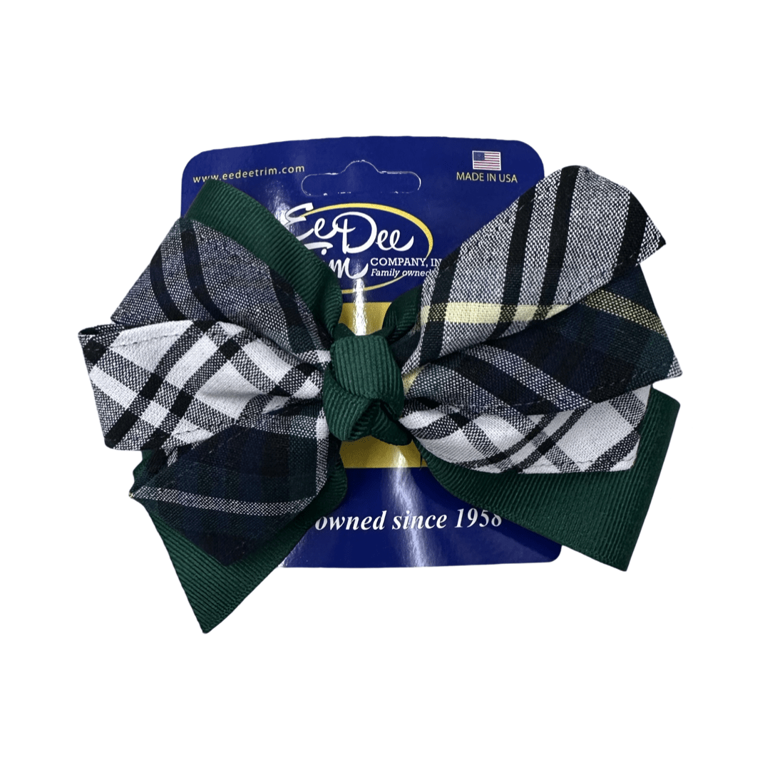 Large Pinwheel Bow - Plaid P35