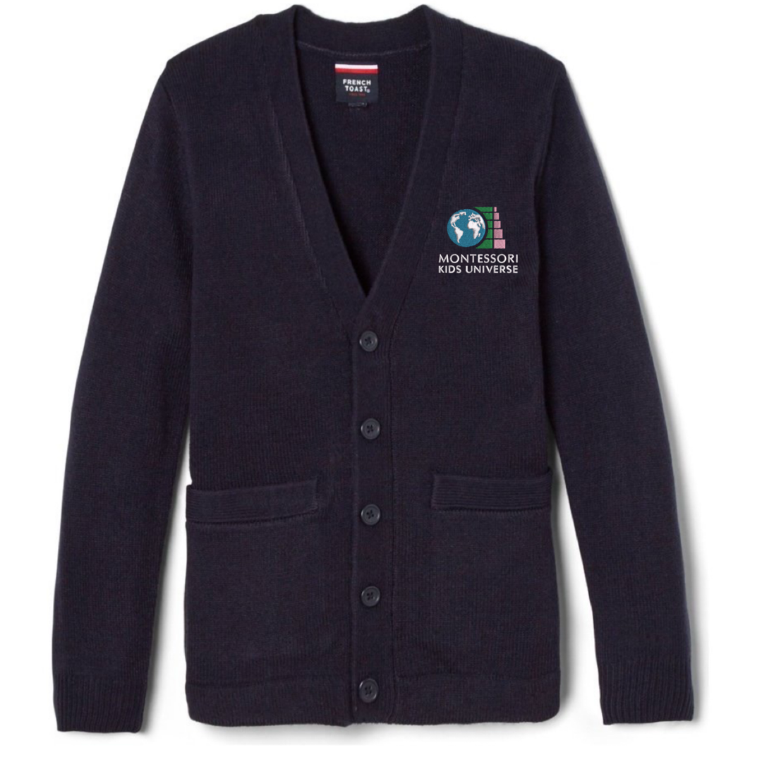 Montessori Kids - Boy&#39;s V-Neck Cardigan Sweater