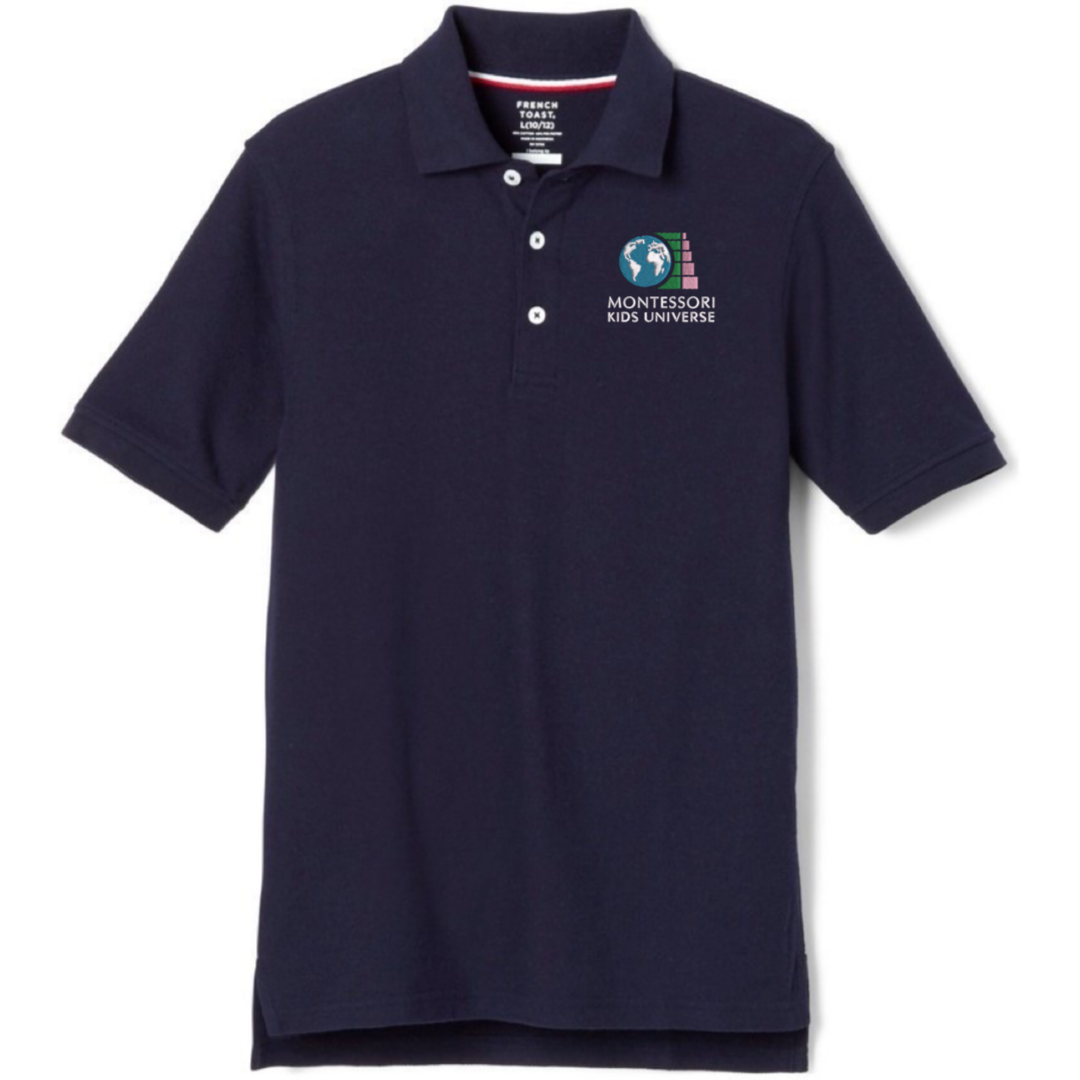 Montessori Kids - Boy&#39;s Short Sleeve Pique Polo