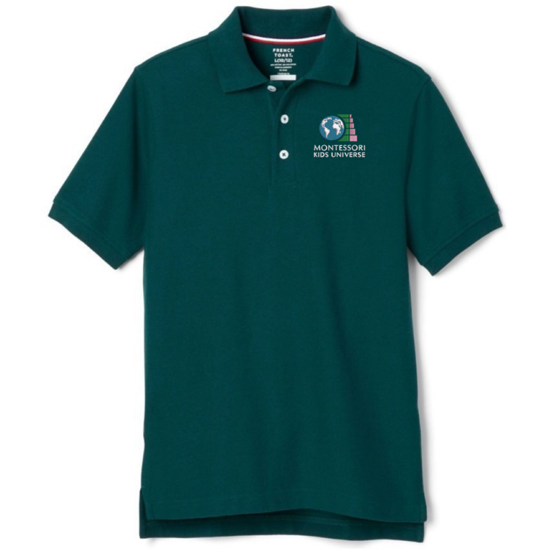 Montessori Kids - Boy&#39;s Short Sleeve Pique Polo