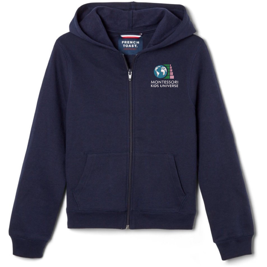 Montessori Kids - Co-Ed Fleece Full Zip Hoodie - Kids / Adults