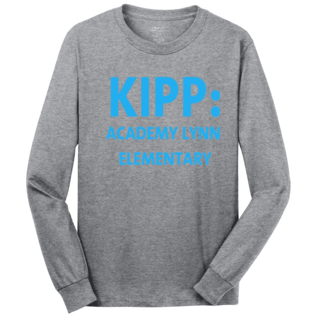 KIPP Academy Lynn  - K-4 Long Sleeve Grey T-Shirt - Kids