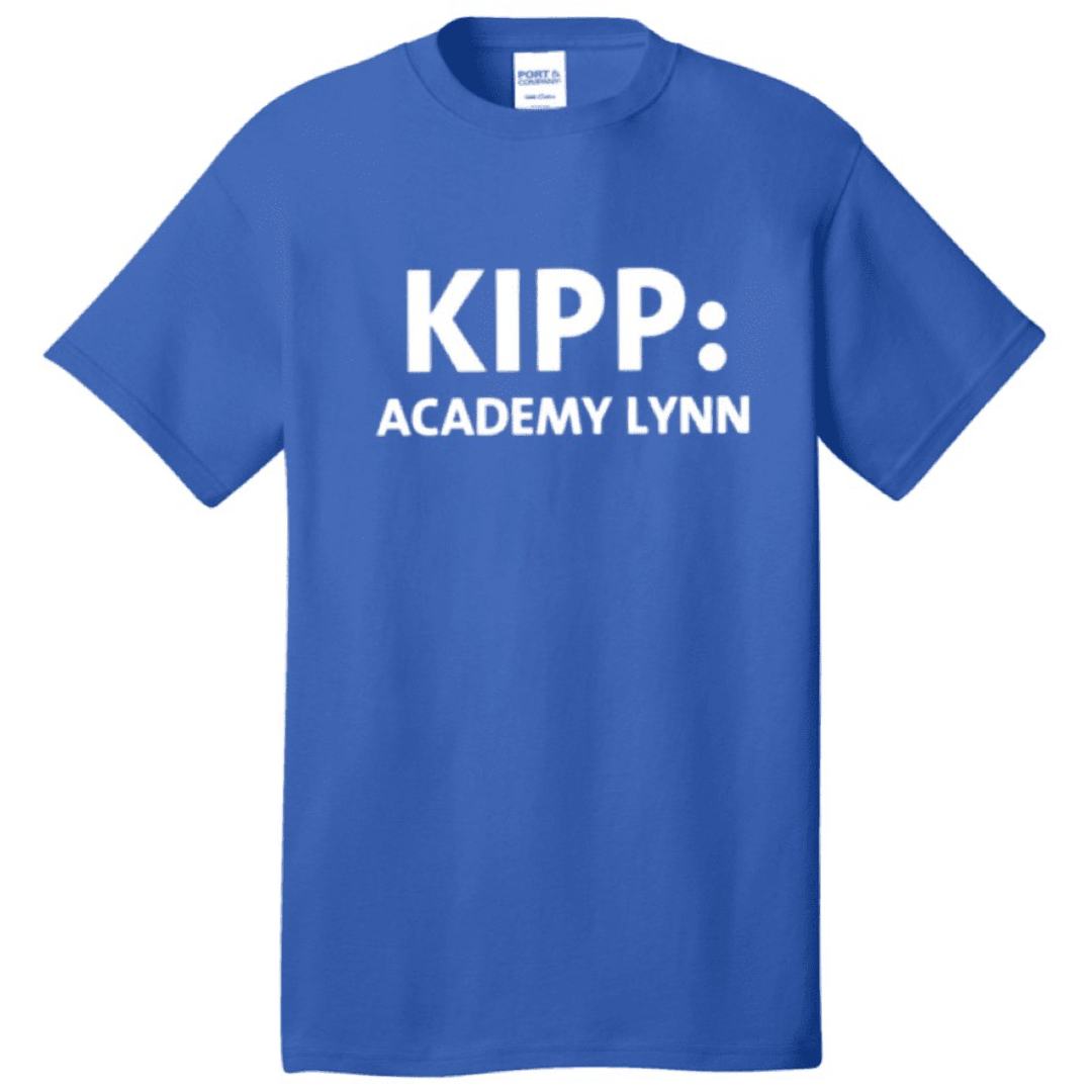 KIPP Academy Lynn 5-8th -  Royal Blue Short Sleeve T-Shirt - Adult