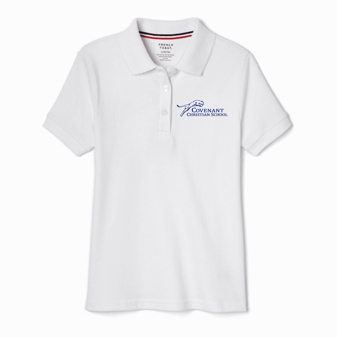 Covenant Christian School - Girl's Short Sleeve Picot Collar Polo