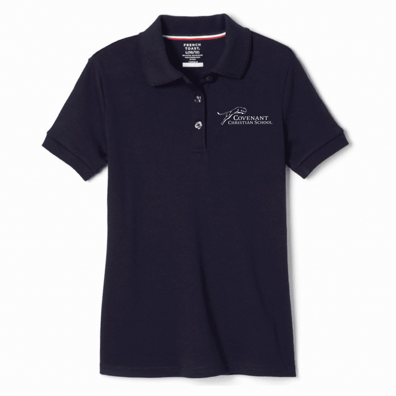 Covenant Christian School - Girl's Short Sleeve Picot Collar Polo