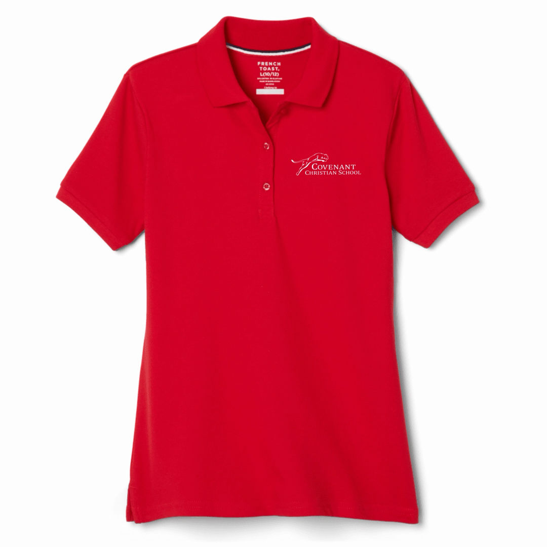 Covenant Christian School - Girl's / Young Women's Short Sleeve Stretch Pique Polos