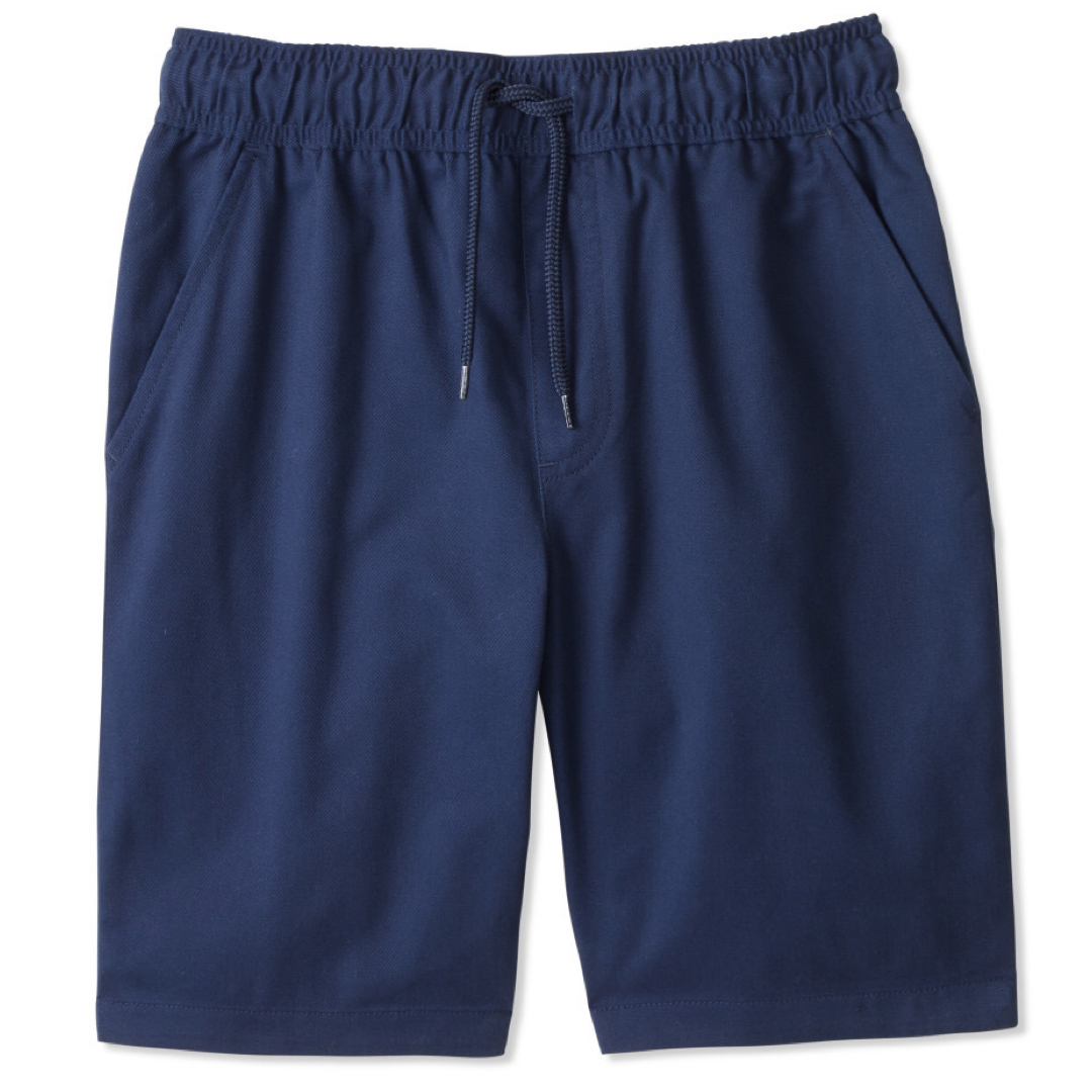 Co-Ed Pull-On  Twill Shorts with Drawstring - Online Only