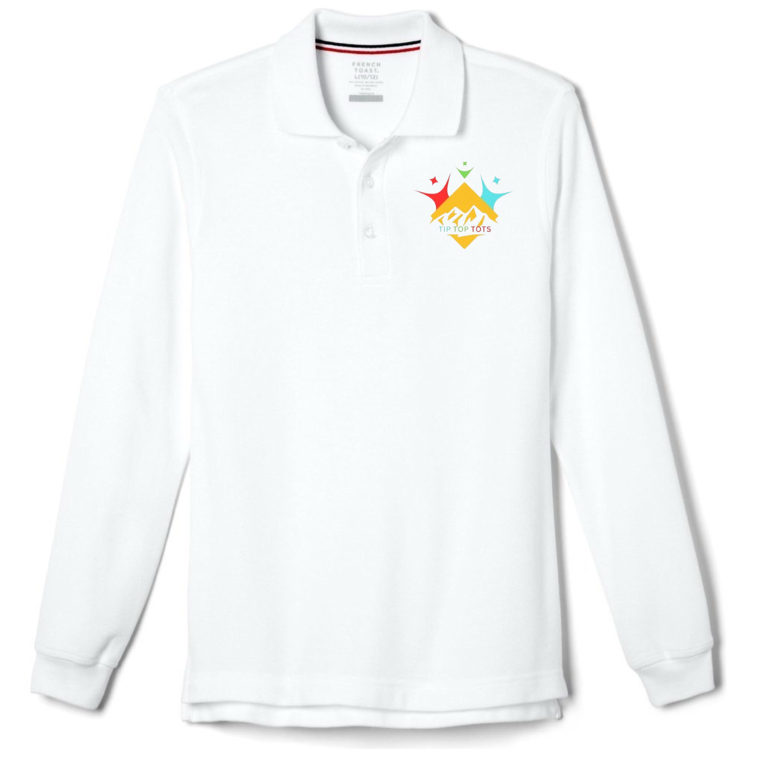 Tip Top Tots - Co-Ed Youth Long Sleeve Pique Polo
