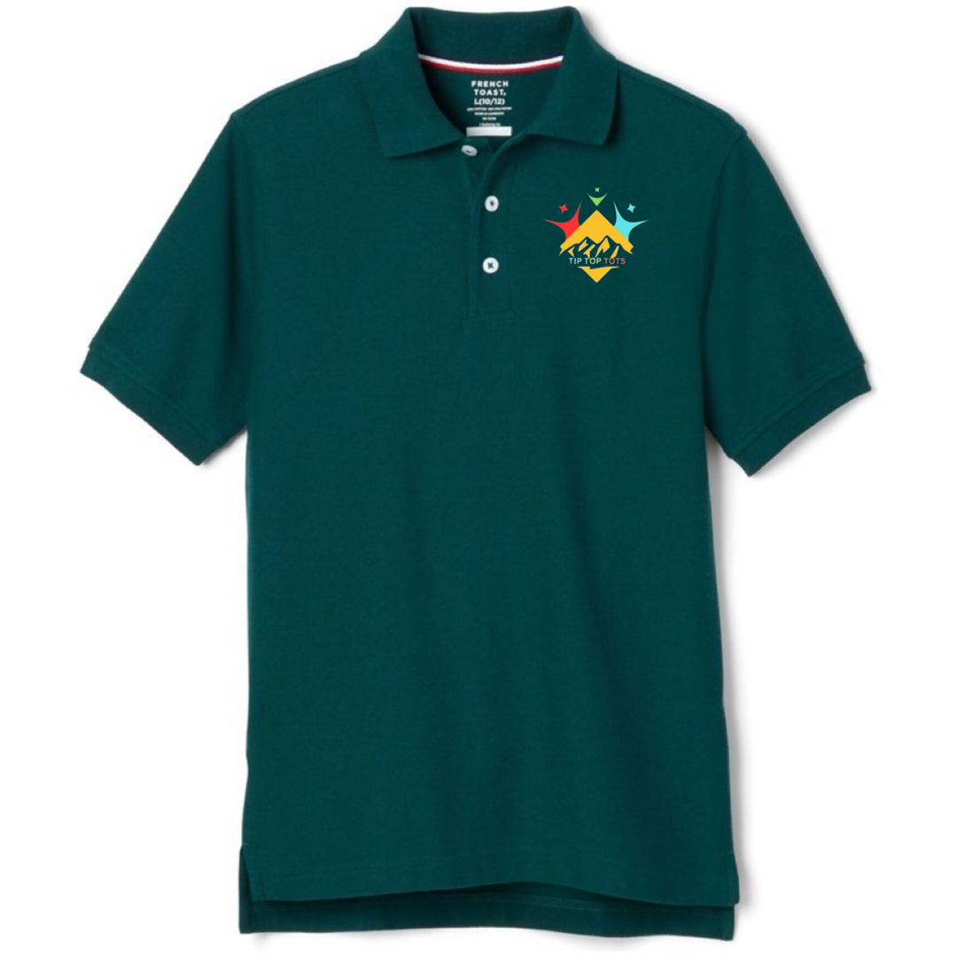 Tip Top Tots - Co-Ed Youth Short Sleeve Pique Polos