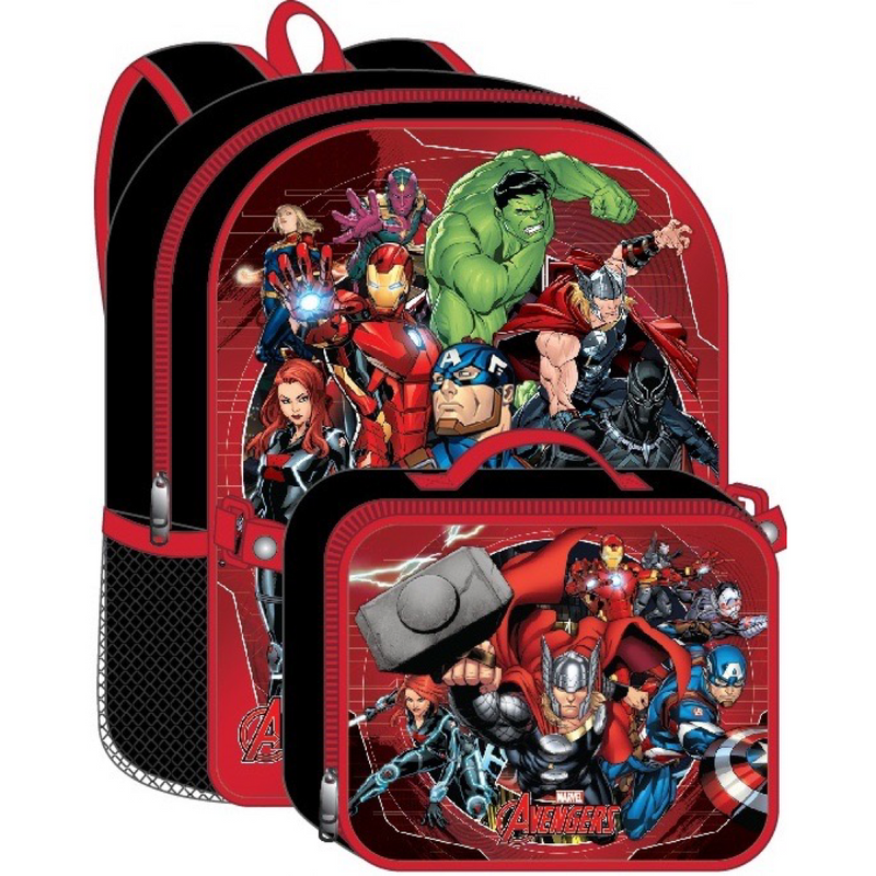 Avengers 16"  Backpack/Lunch bag Combo
