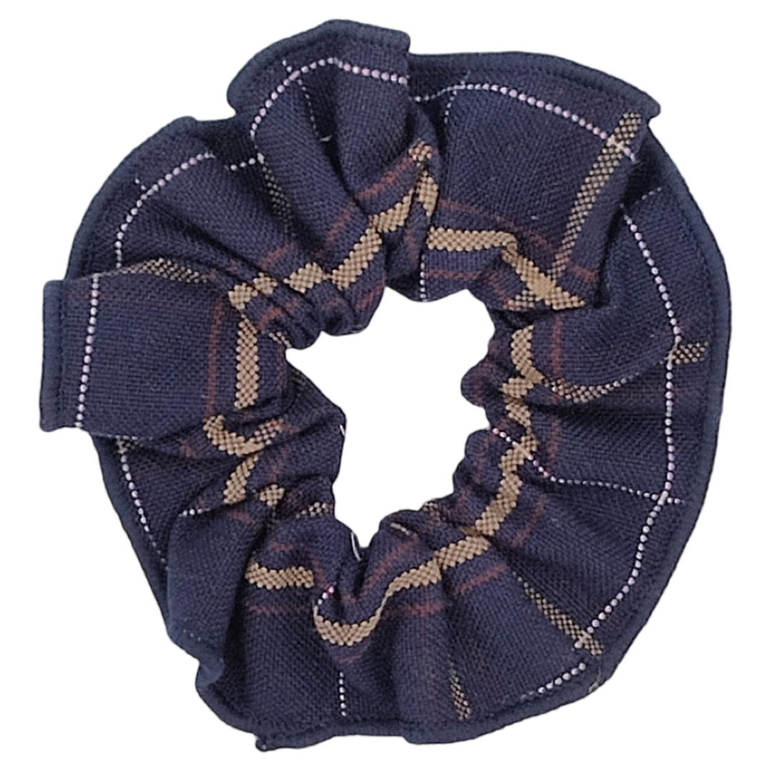 Scrunchie with Merrowed Edge - Plaid P6A