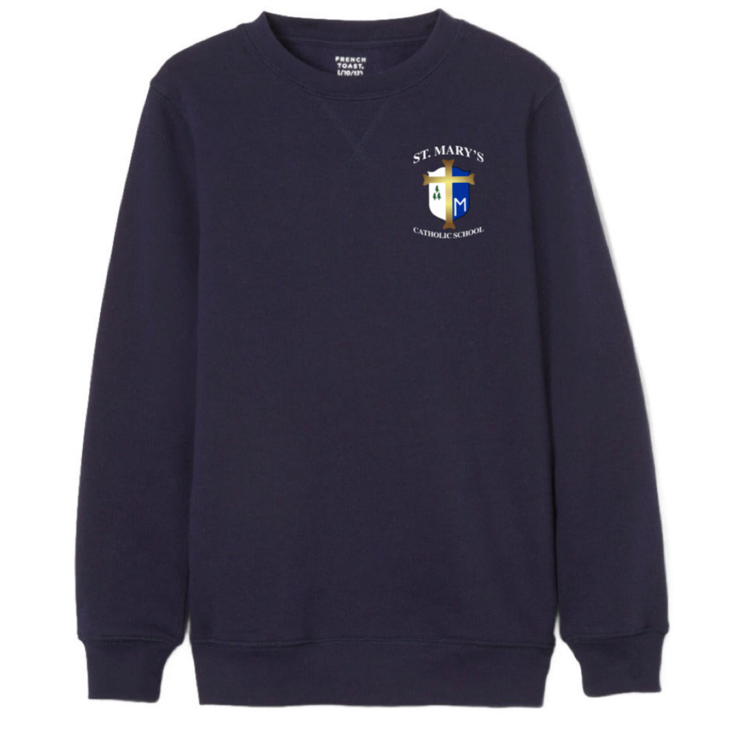 St. Mary&#39;s Catholic School -TX - Co-Ed Youth / Adult Fleece Crewneck Sweatshirt