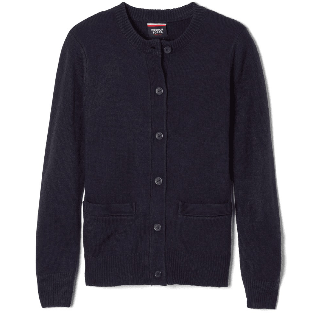 St. Mary&#39;s Catholic School -TX - Girl&#39;s Crewneck Cardigan Sweater